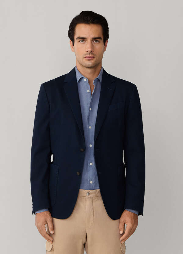 Stretch Cotton Garment Dyed Blazer - 2