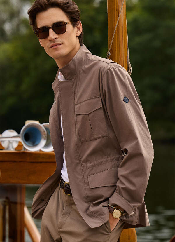 Cotton Blend Field Jacket