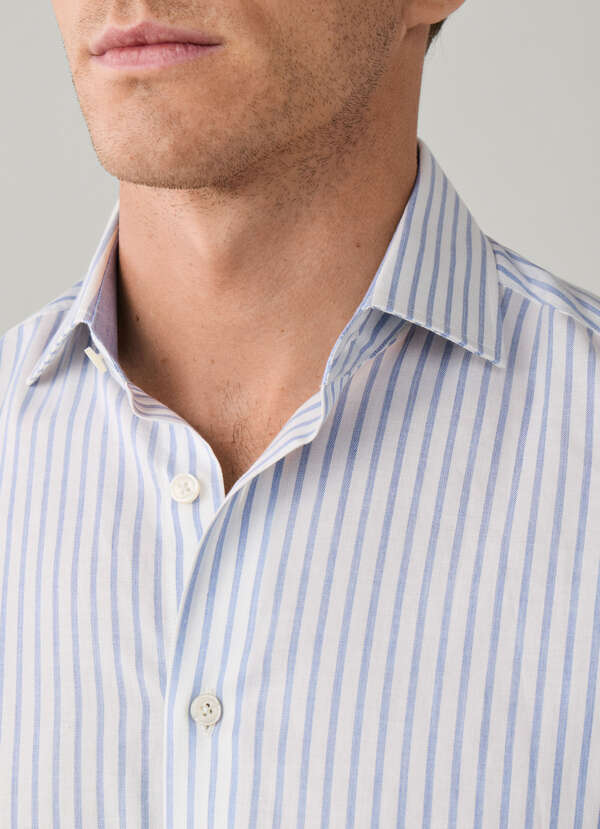 Tailored Fit Wide Stripe Shirt - 2