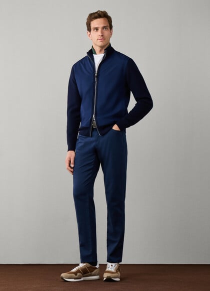 Travel Regular Fit Trinity Sateen Trousers