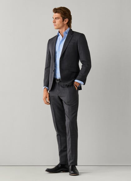 Wool Prince of Wales Suit - Woven in Italy