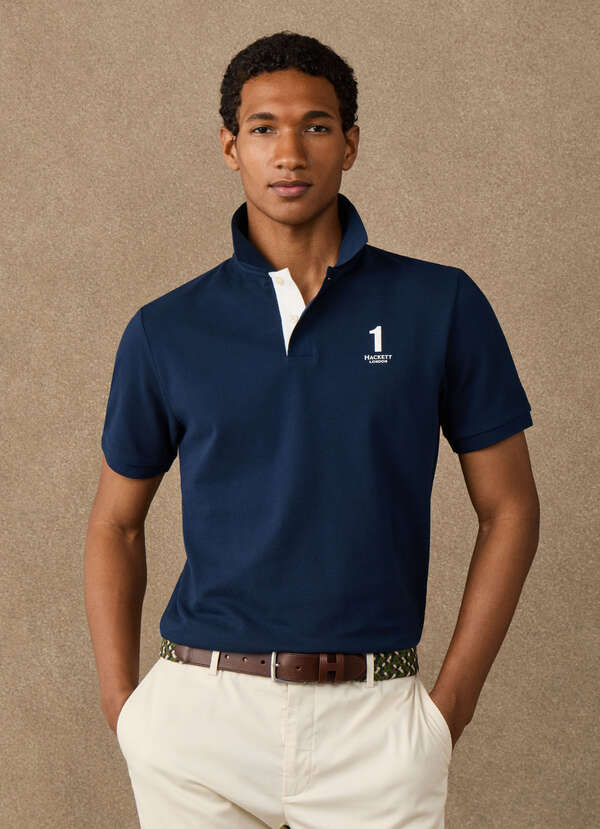 Classic Fit Short Sleeve Number Polo