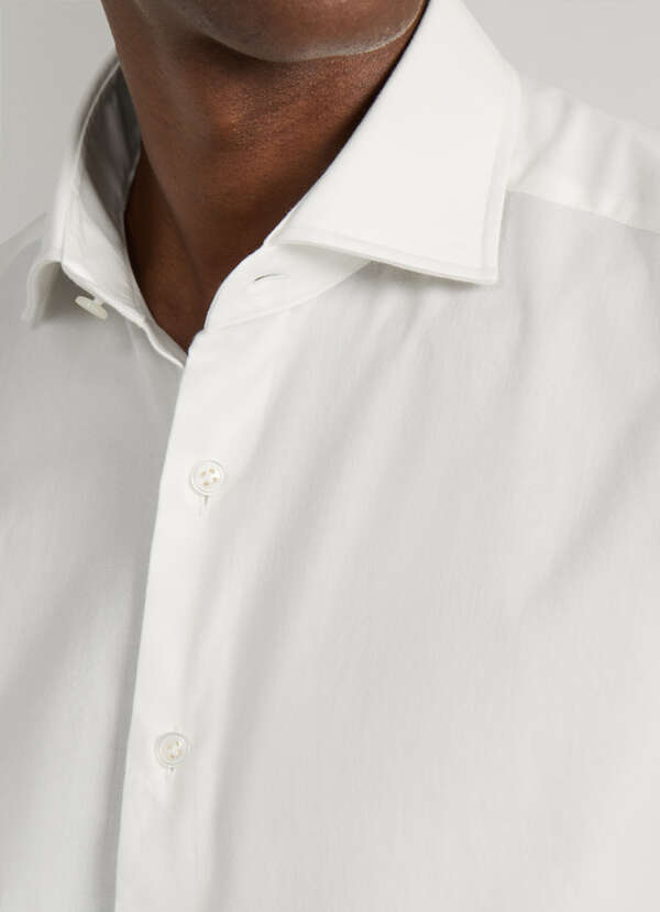 Tailored Fit Herringbone Flannel Shirt - 2
