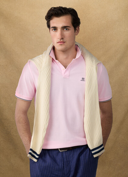 Classic Fit Short Sleeve Tipped Polo