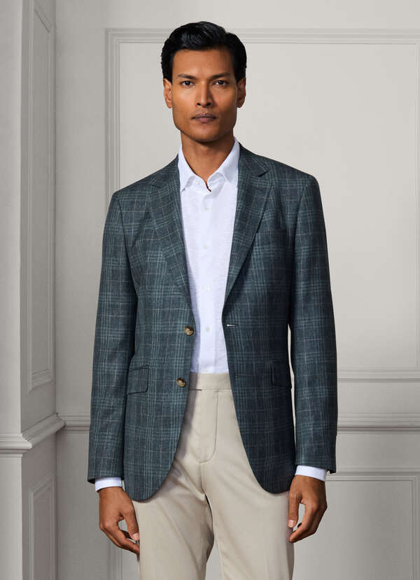 Wool Check Blazer - 2