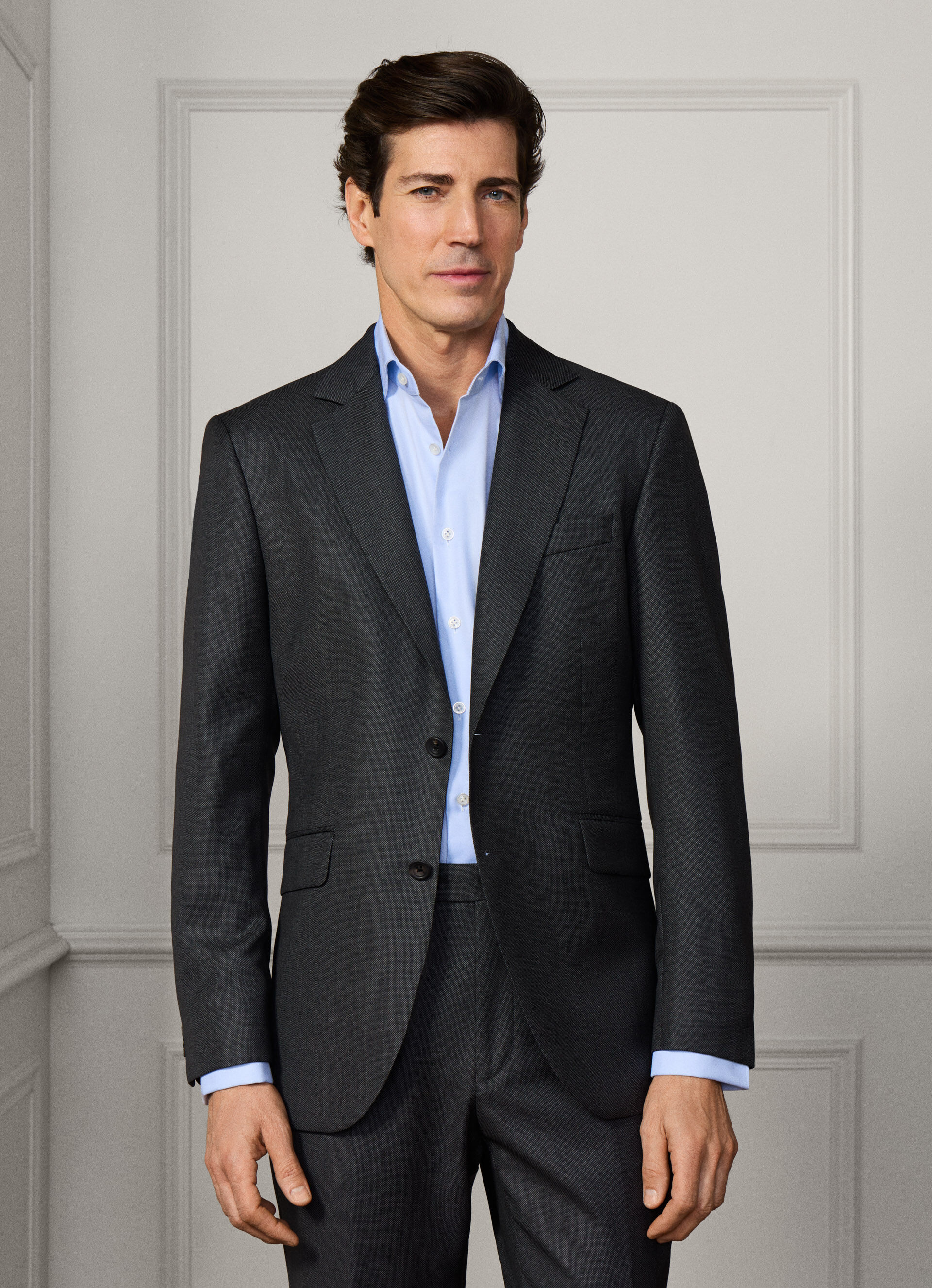 Wool Birdseye Suit - Woven In Italy | Hackett London