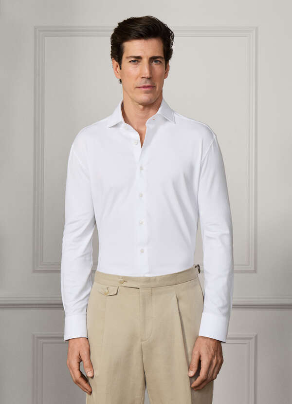 Tailored Fit 4 Way Jersey Shirt - 2