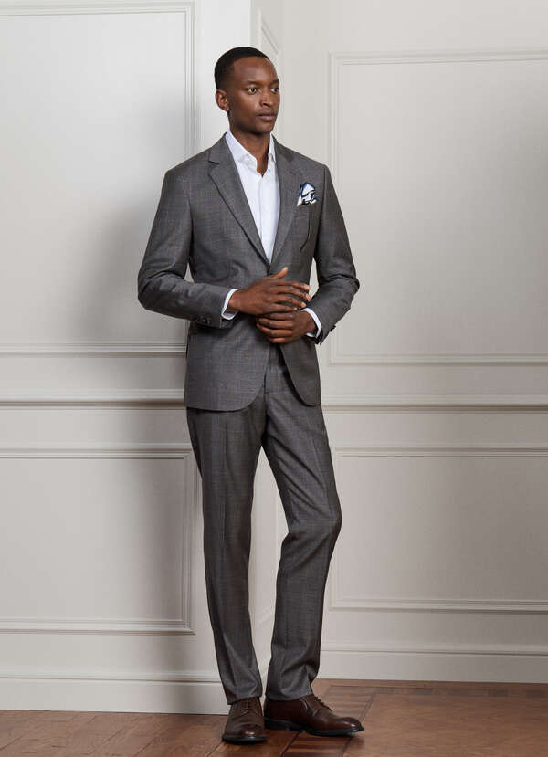 Wool Prince of Wales Suit - Woven in Italy