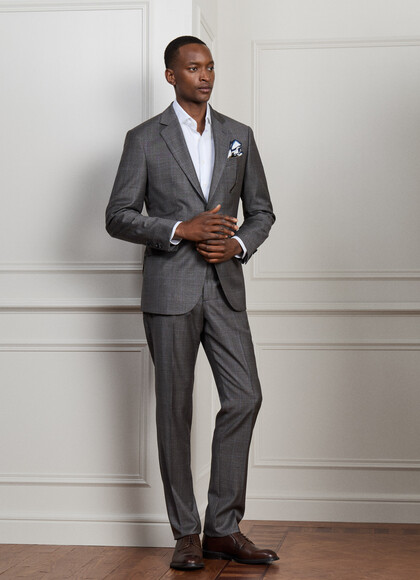 Wool Prince of Wales Suit - Woven in Italy