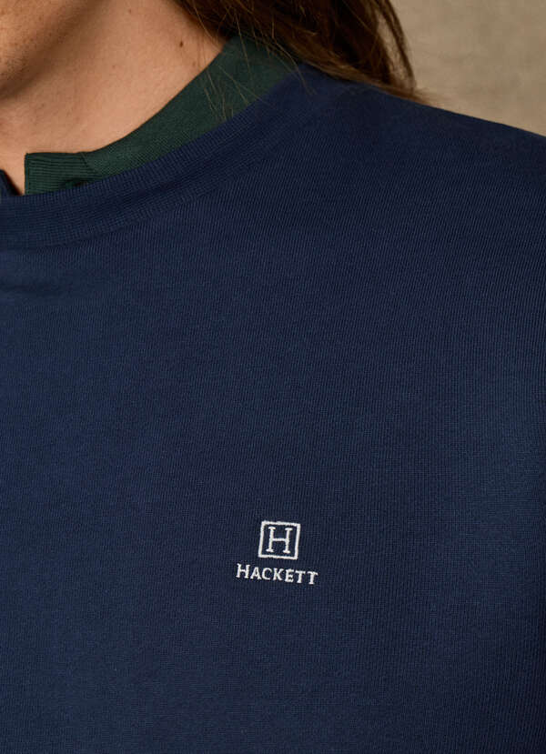 Branded Cotton Crew Neck Sweat - 2