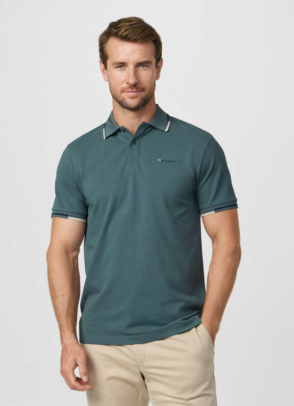 Classic Fit Short Sleeve Tipped Polo - 2