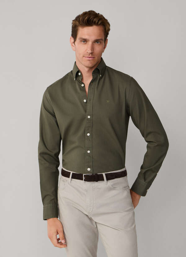 Tailored Fit Garment Dyed Oxford Shirt Tailored Fit Garment Dyed Oxford Shirt