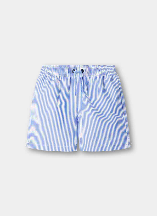 Seersucker Swim Trunks