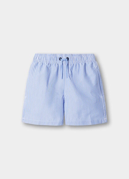 Seersucker Swim Trunks
