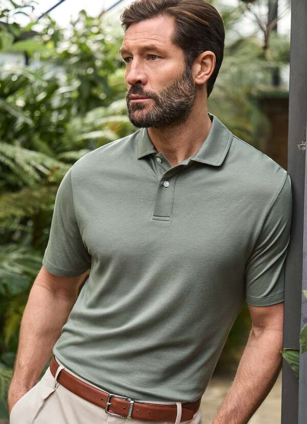Classic Fit Short Sleeve Travel Pique Polo