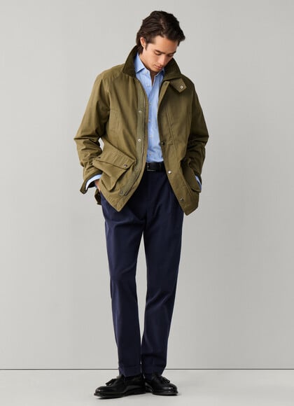 Tapered Fit Formal Stretch Cotton Trouser