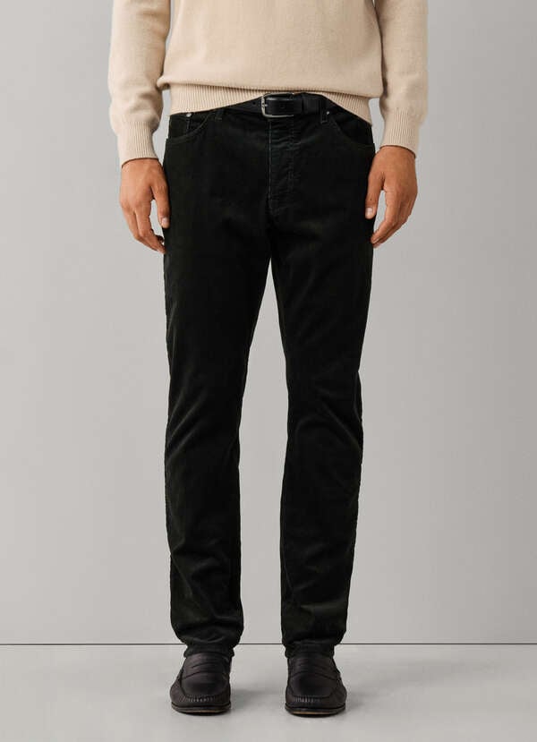 Regular Fit 5 Pocket Corduroy Trouser - 2