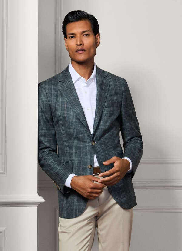 Wool Check Blazer