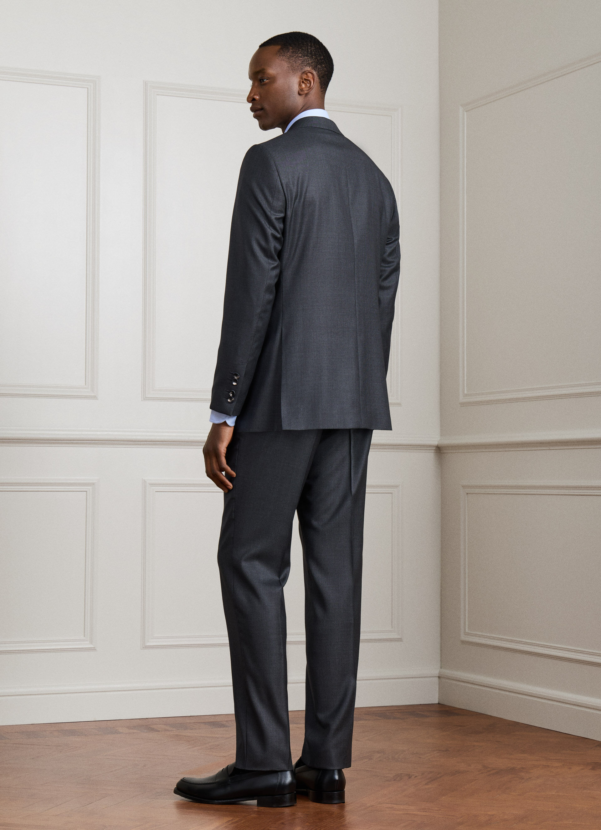Wool Birdseye Suit - Woven In Italy | Hackett London