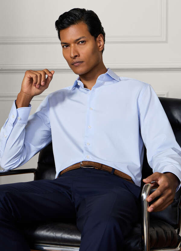 Tailored Fit Formal Poplin Shirt