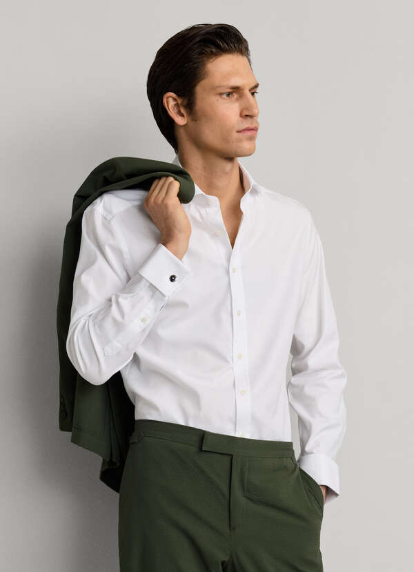 Tailored Fit Formal Pinpoint Shirt Tailored Fit Formal Pinpoint Shirt