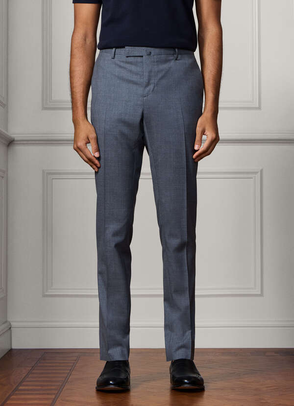 Classic Fit Sanderson Tropical Wool Trousers - 2 Classic Fit Sanderson Tropical Wool Trousers - 2