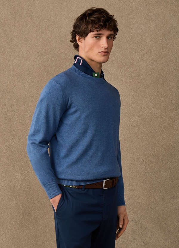 Cotton Crew-Neck Jumper