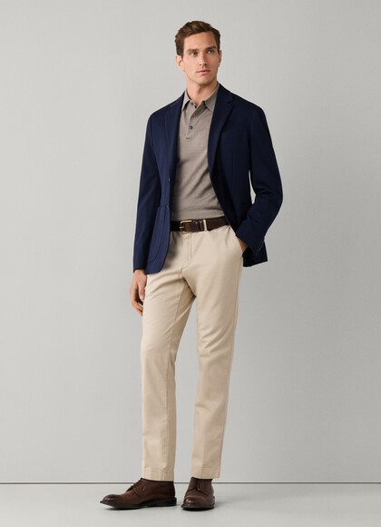 Slim Fit Kensington Textured Canvas Chino