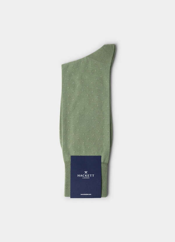 Mercerised Cotton Polka Dot Sock - 2 Mercerised Cotton Polka Dot Sock - 2