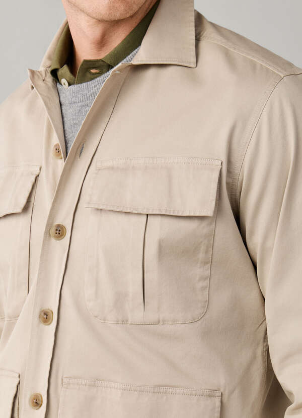 Stretch Cotton Velo Overshirt - 2
