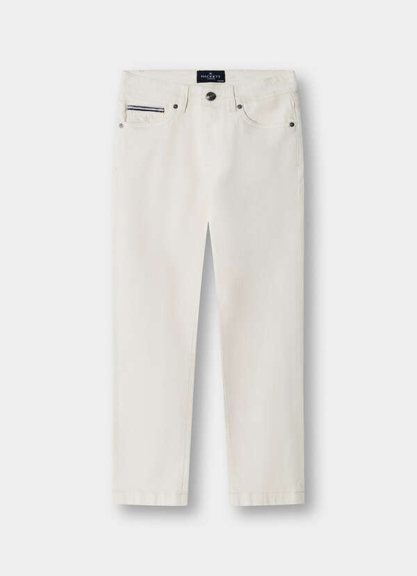 Relaxed Fit 5 Pocket Ecru Wash Denim Relaxed Fit 5 Pocket Ecru Wash Denim