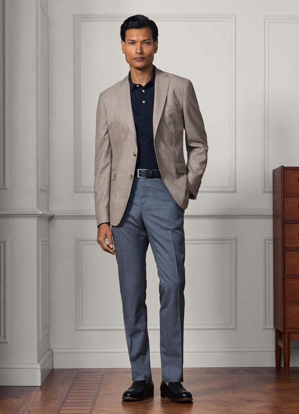 Classic Fit Sanderson Tropical Wool Trousers Classic Fit Sanderson Tropical Wool Trousers