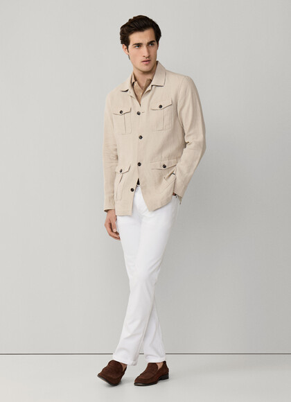Classic Fit White Denim