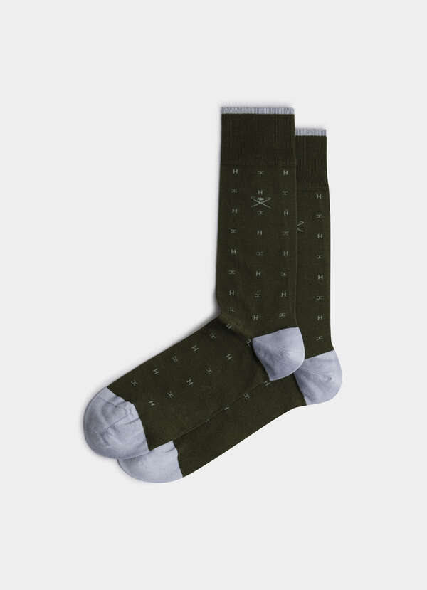 Mercerised Cotton Jacquard H Socks