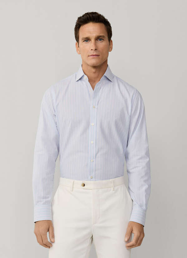 Classic Fit Hairline Two-Tone Stripe Shirt - 2 Classic Fit Hairline Two-Tone Stripe Shirt - 2