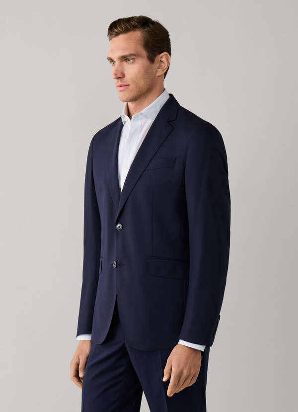 Wool Stretch Travel Blazer - Woven in Italy - 2