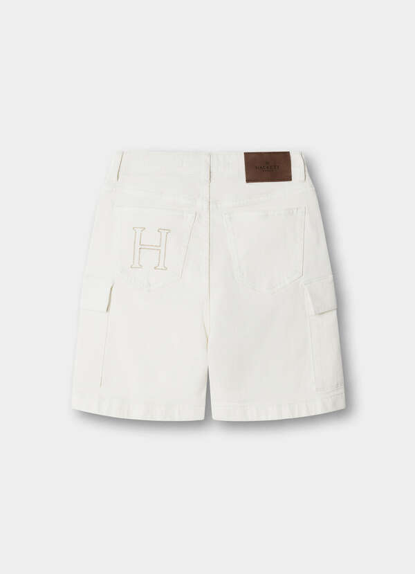 Relaxed Fit Cargo Denim Short - 2