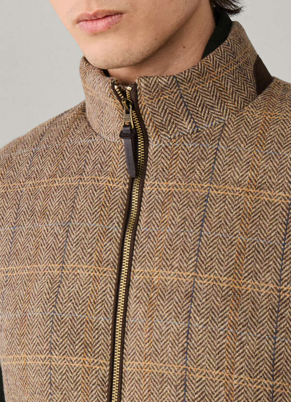 Wool Blend Tattersall Padded Gilet - 2