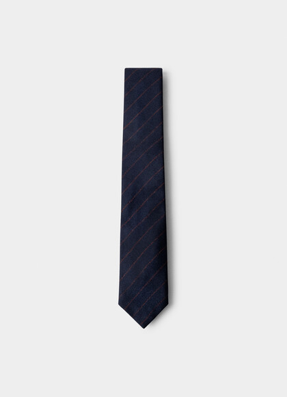 Wool Blend Loro Piana Tie - Made in England