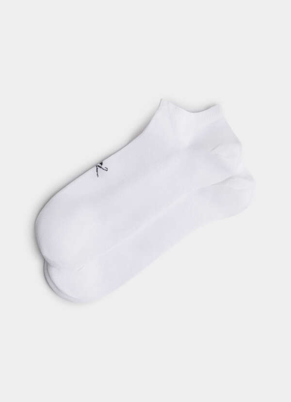 Two Pack Solid Trainer Socks
