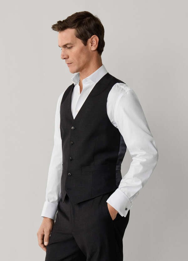 Wool Waistcoat Woven In England Wool Waistcoat Woven In England
