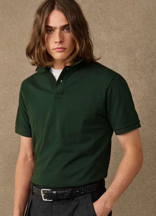 Classic Fit Short Sleeve Branded Polo