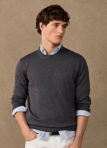Cotton Crew-Neck Jumper