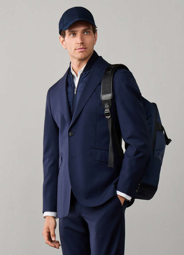 Relaxed Fit Wool Travel Drawcord Trouser