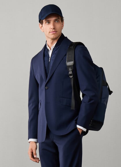 Relaxed Fit Wool Travel Drawcord Trouser