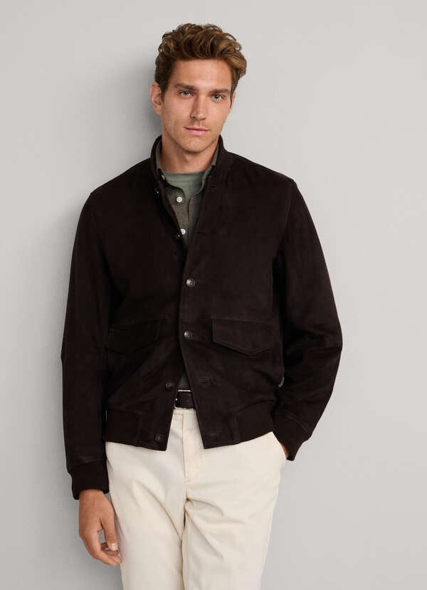 Suede Bomber Jacket Suede Bomber Jacket