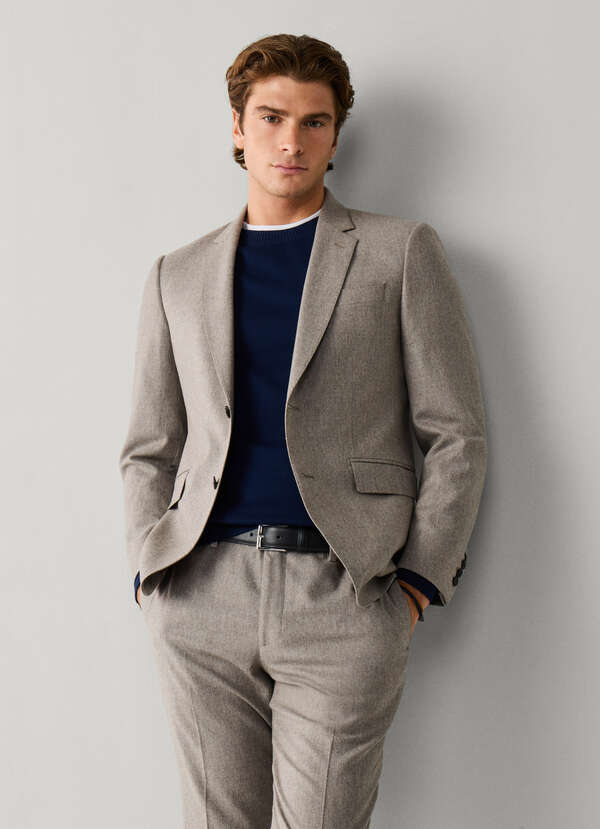 Wool Flannel Suit - Woven in Italy