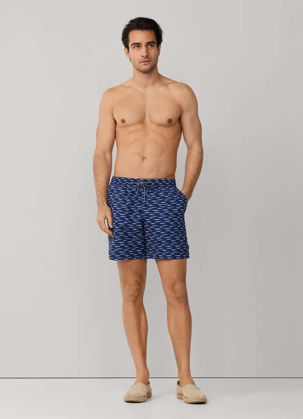 Sardine Print Swim Trunk - 2