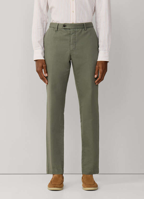 Slim Fit Kensington Linen Chino - 2