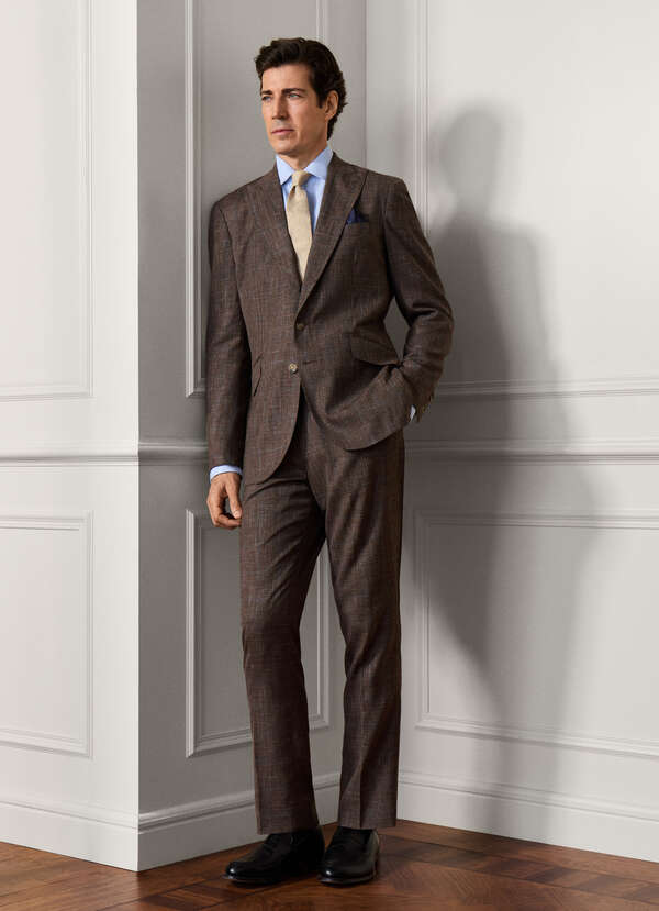 Wool-Silk Prince Of Wales Suit - Woven In Italy Wool-Silk Prince Of Wales Suit - Woven In Italy